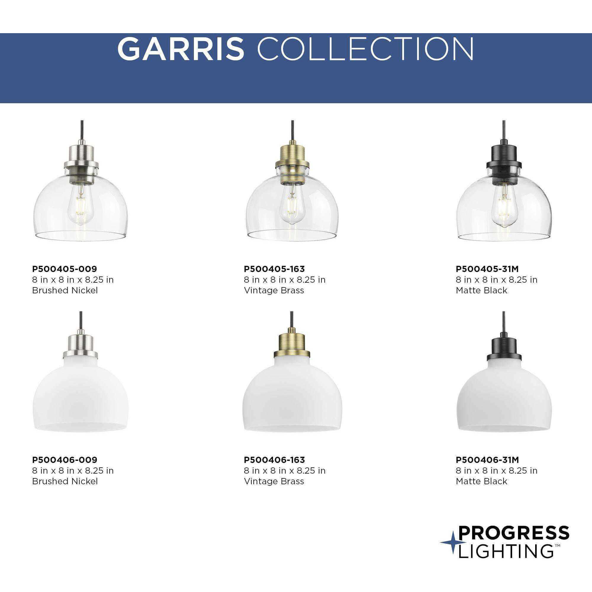 Garris 1 Light 8 inch Brushed Nickel Mini Pendant Ceiling Light