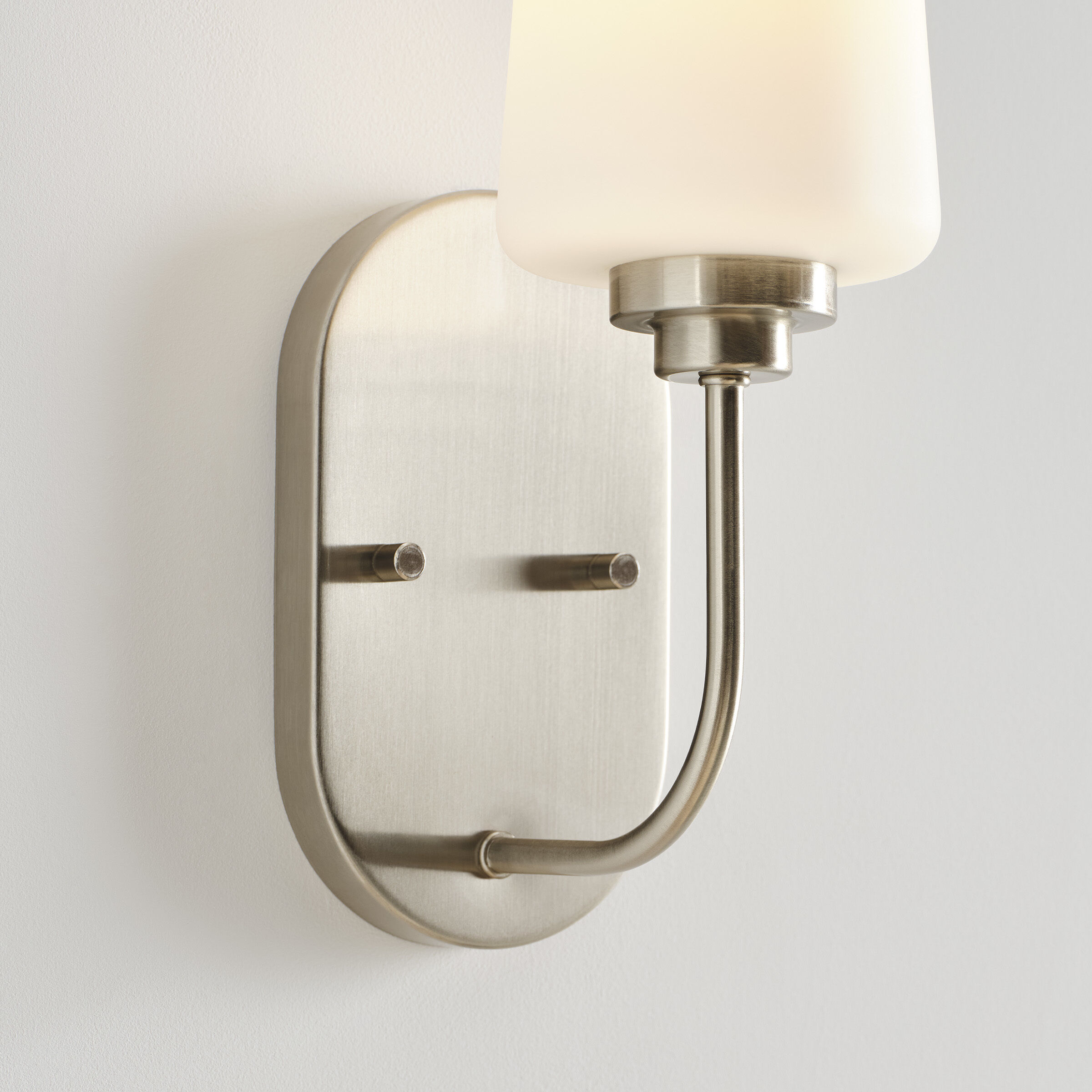 Windom 1 Light 4.5 inch Brushed Nickel Wall Bath Fixture Wall Light