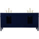 Park Avenue 72 X 22 X 35 inch Blue Vanity Sink Set