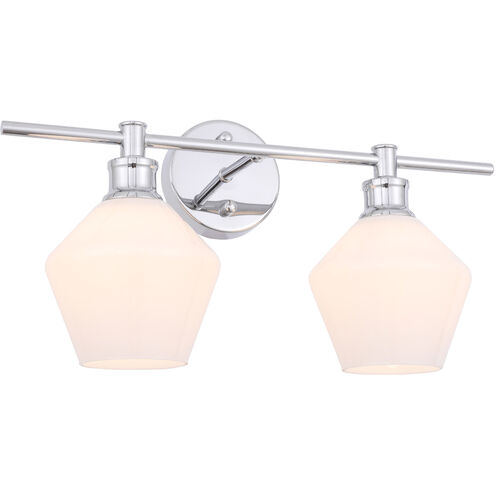 Gene 2 Light 19 inch Chrome Wall sconce Wall Light