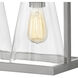 Refinery 6 Light 43.75 inch Brushed Nickel Indoor Linear Chandelier Ceiling Light in Clear