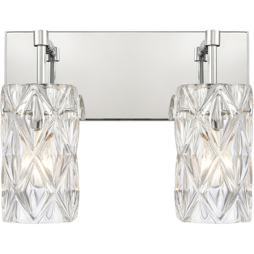 Forma de Crystal 2 Light 14.00 inch Bathroom Vanity Light