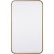Evermore 30 X 18 inch Brass Mirror 
