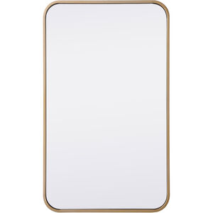 Evermore 30 X 18 inch Brass Mirror