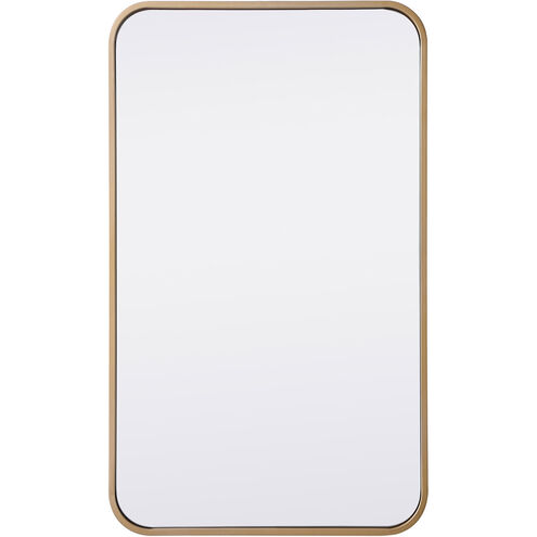 Evermore 30 X 18 inch Brass Mirror
