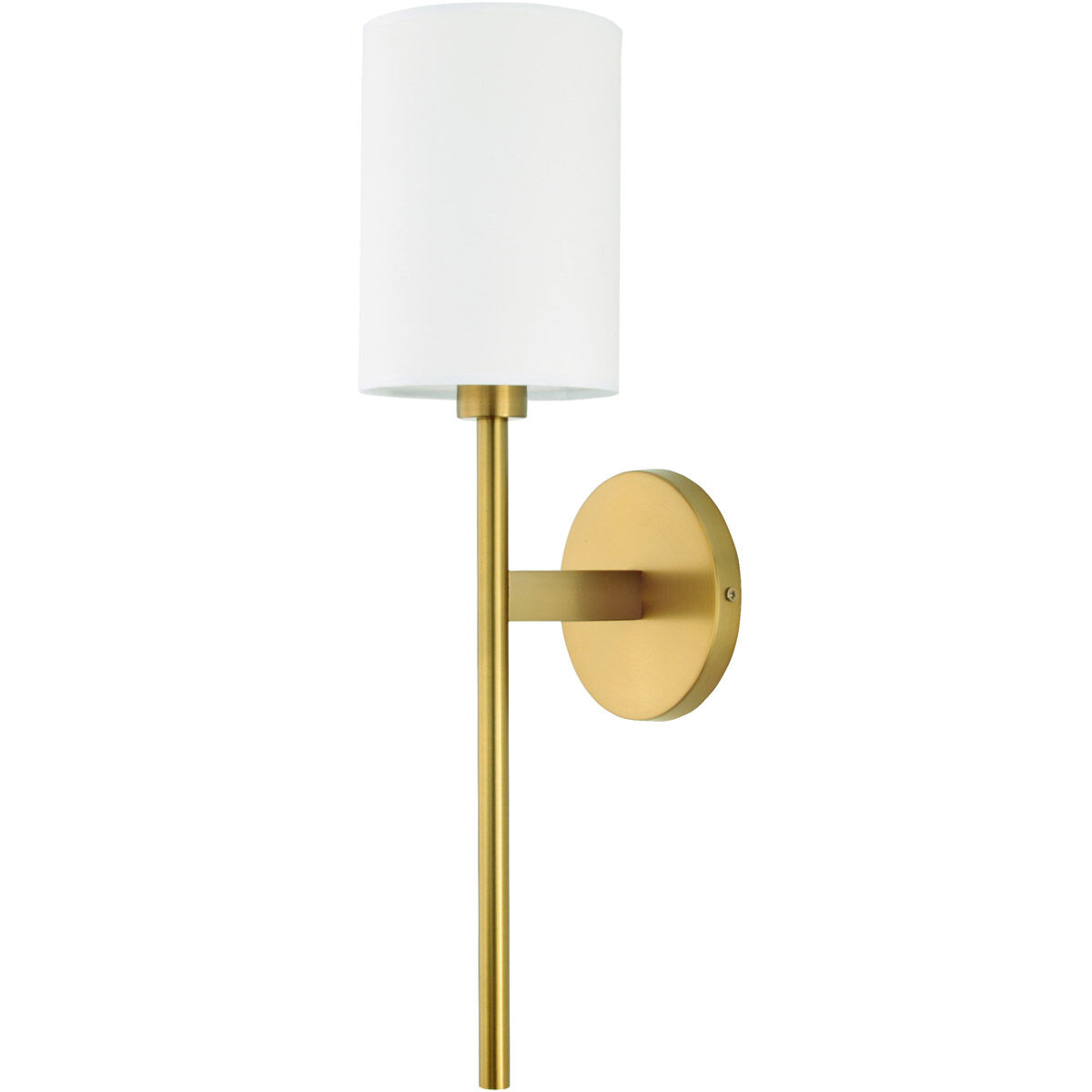 Larchmont 1 Light 5 inch Satin Brass Wall Sconce Wall Light