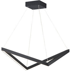 Stealth LED 21 inch Black Single Pendant Ceiling Light
