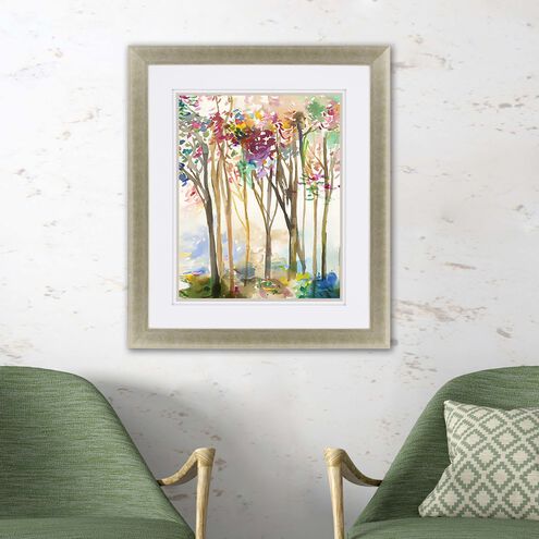 Sunny Path Multi and Pink and Brown and Green Framed Art