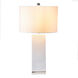 Minimalist 28 inch 60 watt White Table Lamp Portable Light