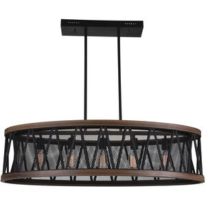 Parsh 5 Light 43 inch Pewter Island/Pool Table Ceiling Light