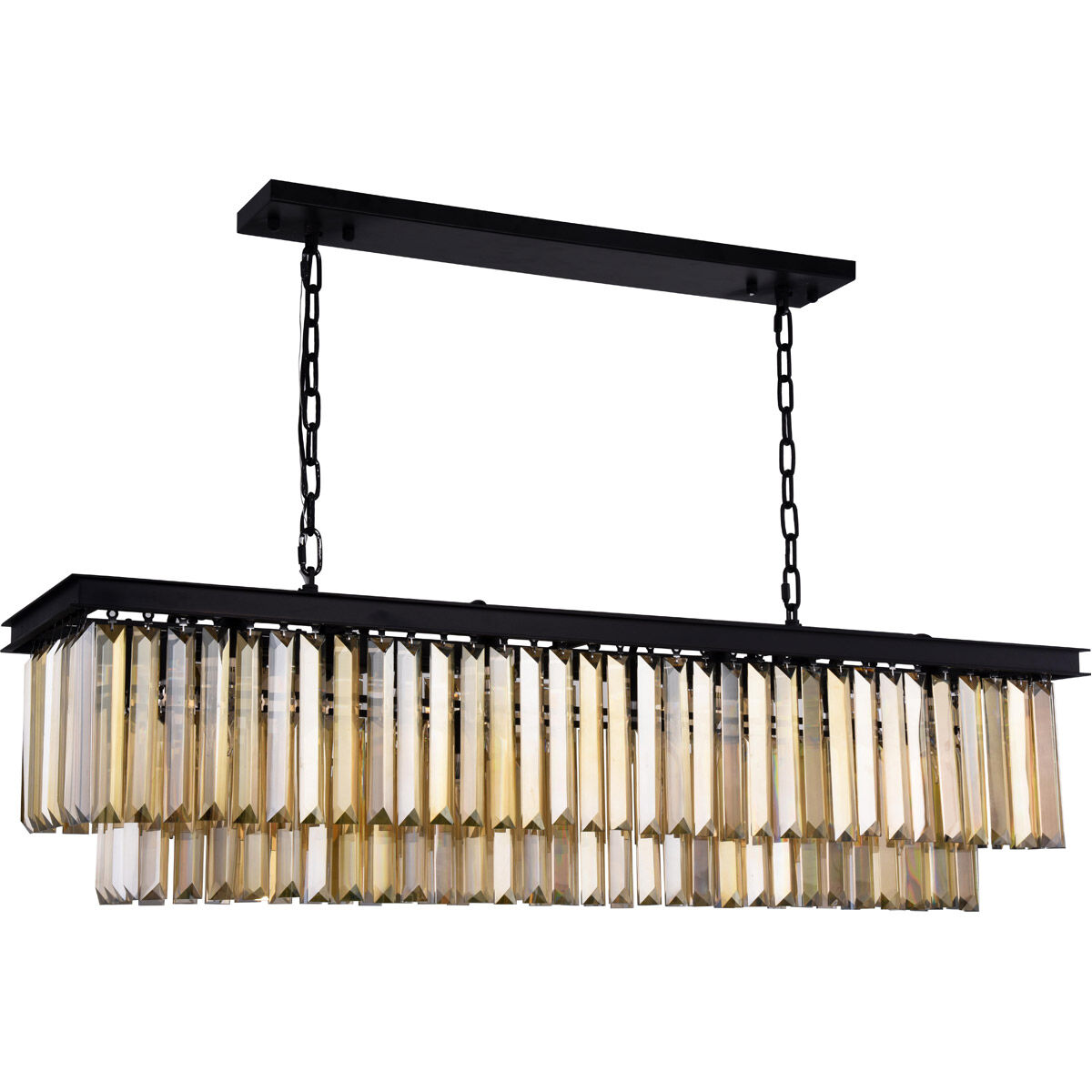 Sydney 12 Light 50 inch Matte Black Chandelier Ceiling Light, Urban Classic