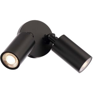 Cylinder Outdoor Wall Light in Black