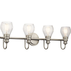 Greenbrier 4 Light 6 inch Brushed Nickel Wall Mt Bath 4 Arm Wall Light