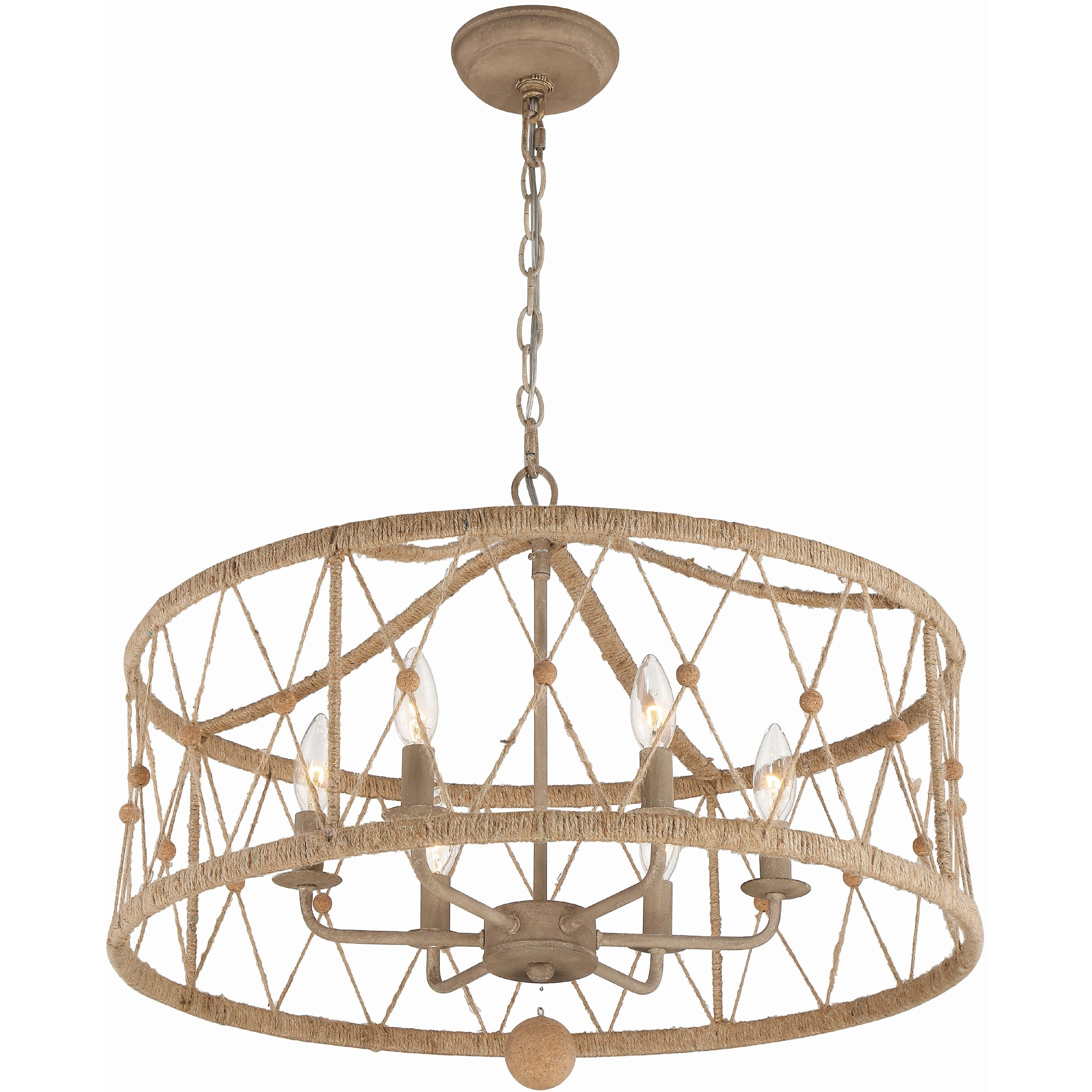 Brixton 6 Light 24 inch Burnished Silver Chandelier Ceiling Light