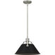 Jessup 1 Light 14 inch Antique Nickel Mini Pendant Ceiling Light, Small