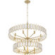 Drama Club 13 Light 33 inch Brass Kisser Pendant Ceiling Light