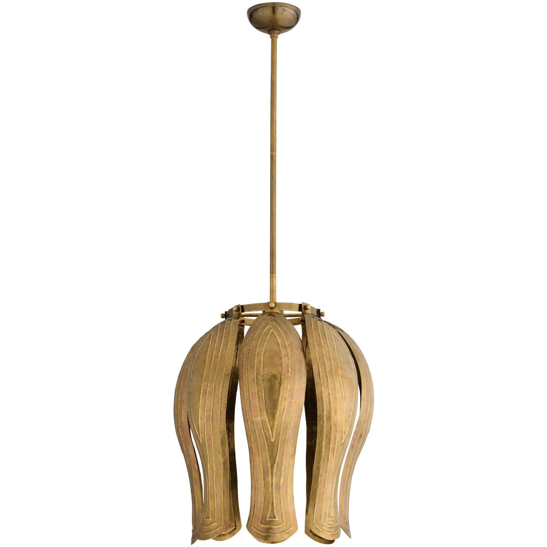 Judith 1 Light 20 inch Vintage Brass Pendant Ceiling Light
