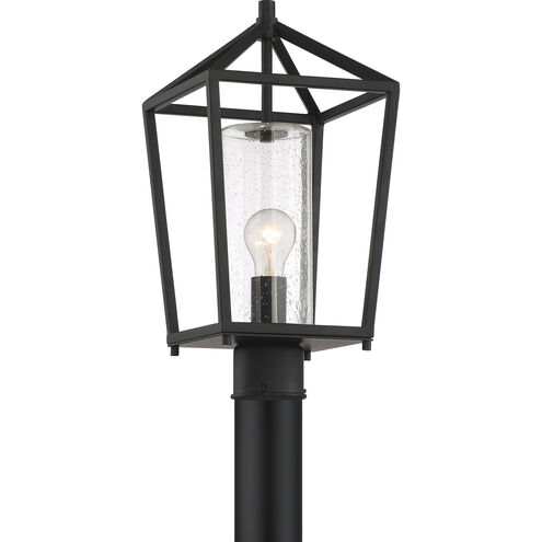 Hopewell 1 Light 18 inch Matte Black Outdoor Post Lantern