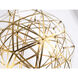 Canada LED 17.7 inch Gold Chandelier Ceiling Light