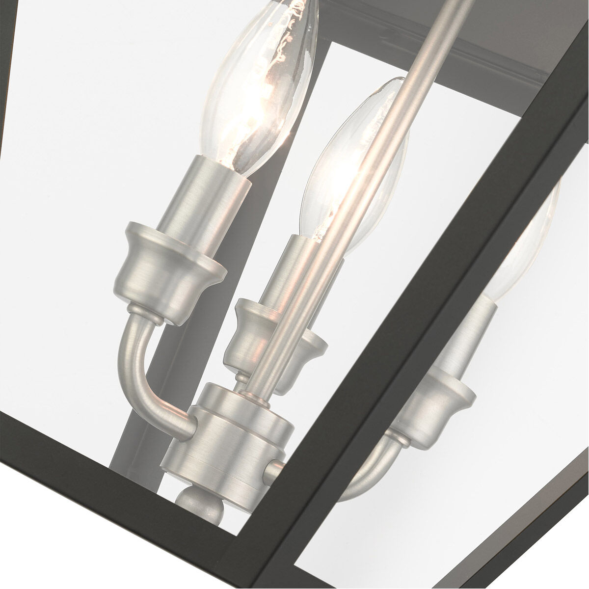 Mansfield 3 Light 12 inch Black Outdoor Pendant Lantern