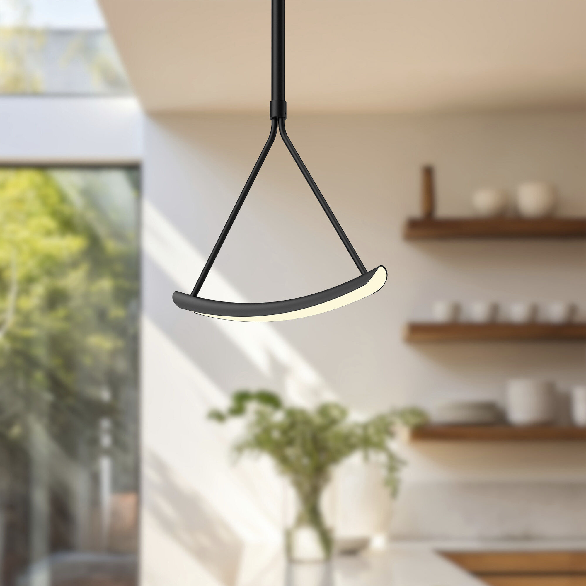 Mobil LED 1.5 inch Black Pendant Ceiling Light