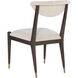 Arlan Coffee Brown/Antique Brass Side Chair