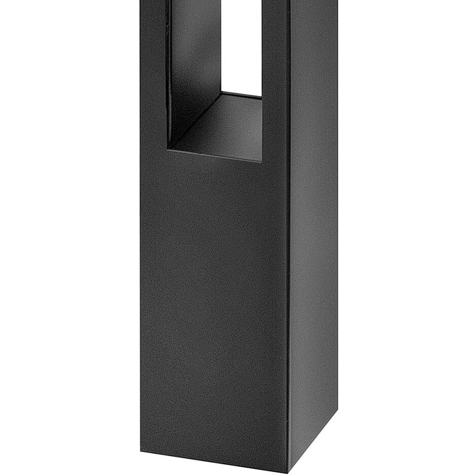 Atlantis 12v 4.00 watt Satin Black Landscape Path Bollard, Square