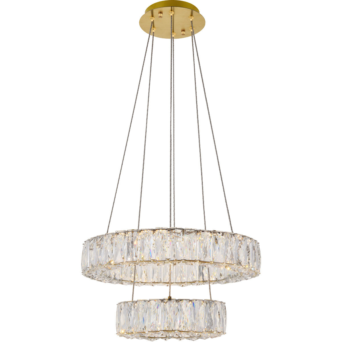 Monroe LED 18 inch Gold Pendant Ceiling Light