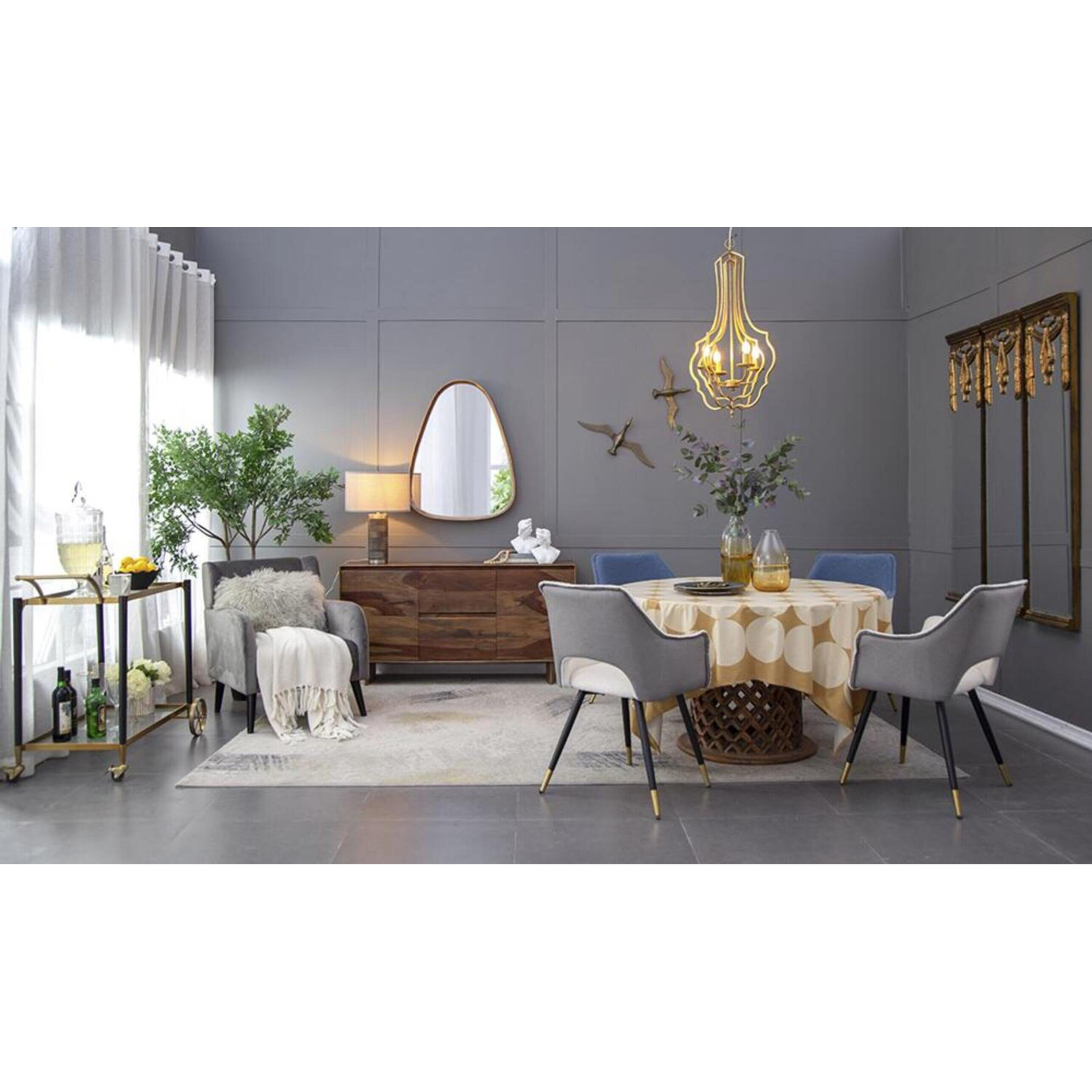 Wayne 36.8 X 28.1 inch Brown Wall Mirror