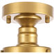 Lyle 1 Light 11 inch Brass Flush Mount Ceiling Light