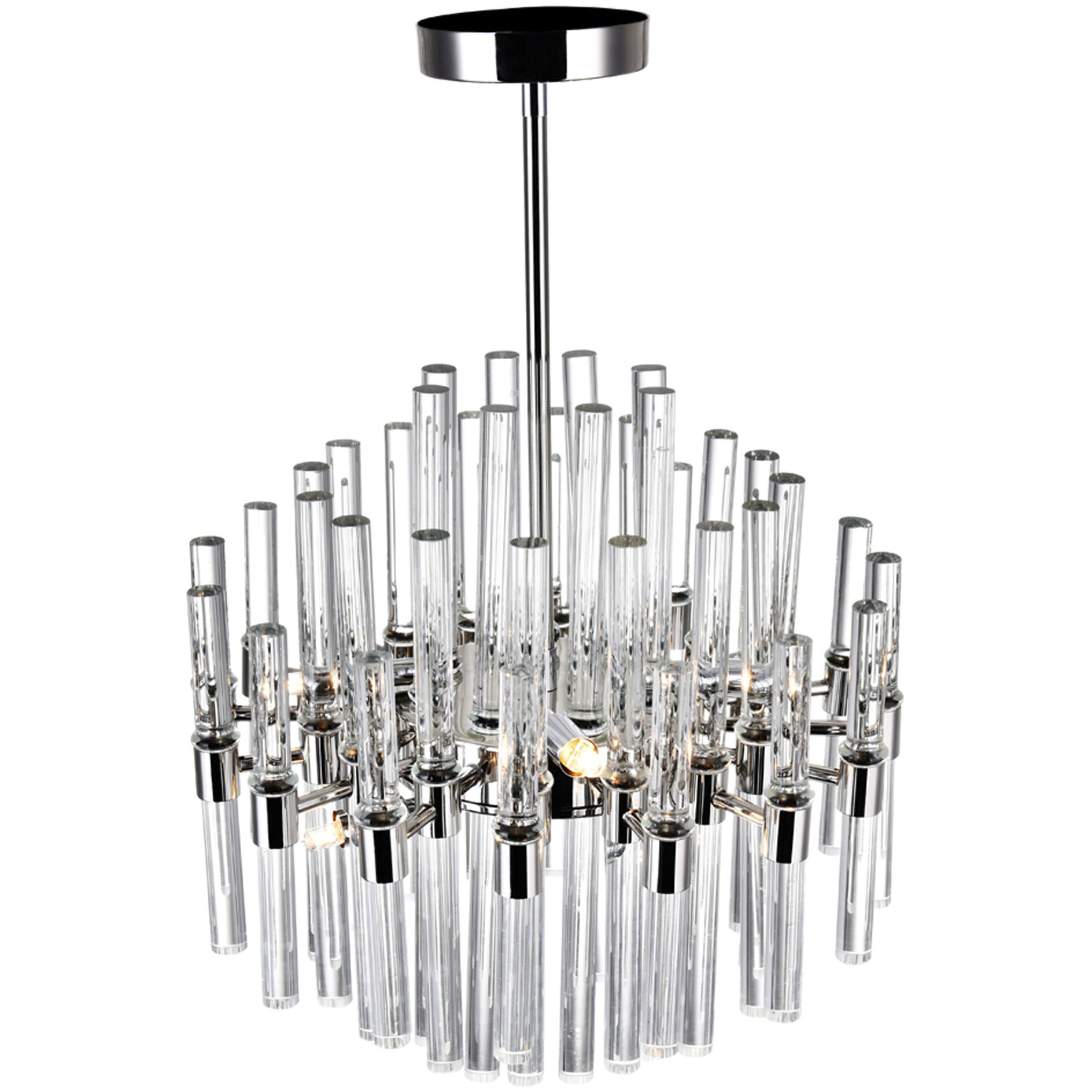 Miroir 8 Light 16 inch Polished Nickel Chandelier Ceiling Light