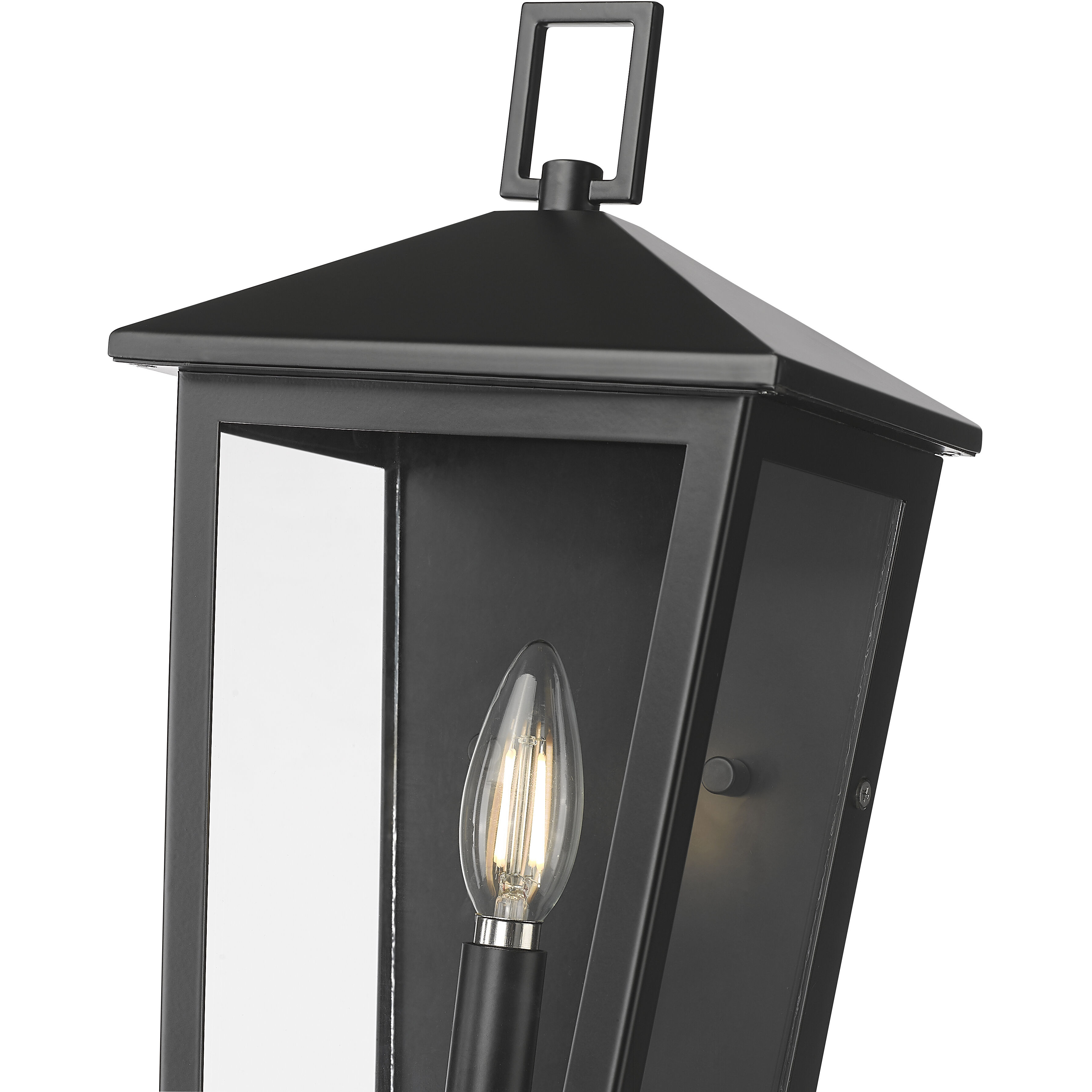 Munger 1 Light 14 inch Powder Coated Black Outdoor Wall Sconce