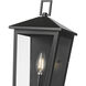 Munger 1 Light 14 inch Powder Coated Black Outdoor Wall Sconce