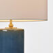 kate spade new york Lauren 26.13 inch 75 watt Deep Ocean Crackle Table Lamp Portable Light