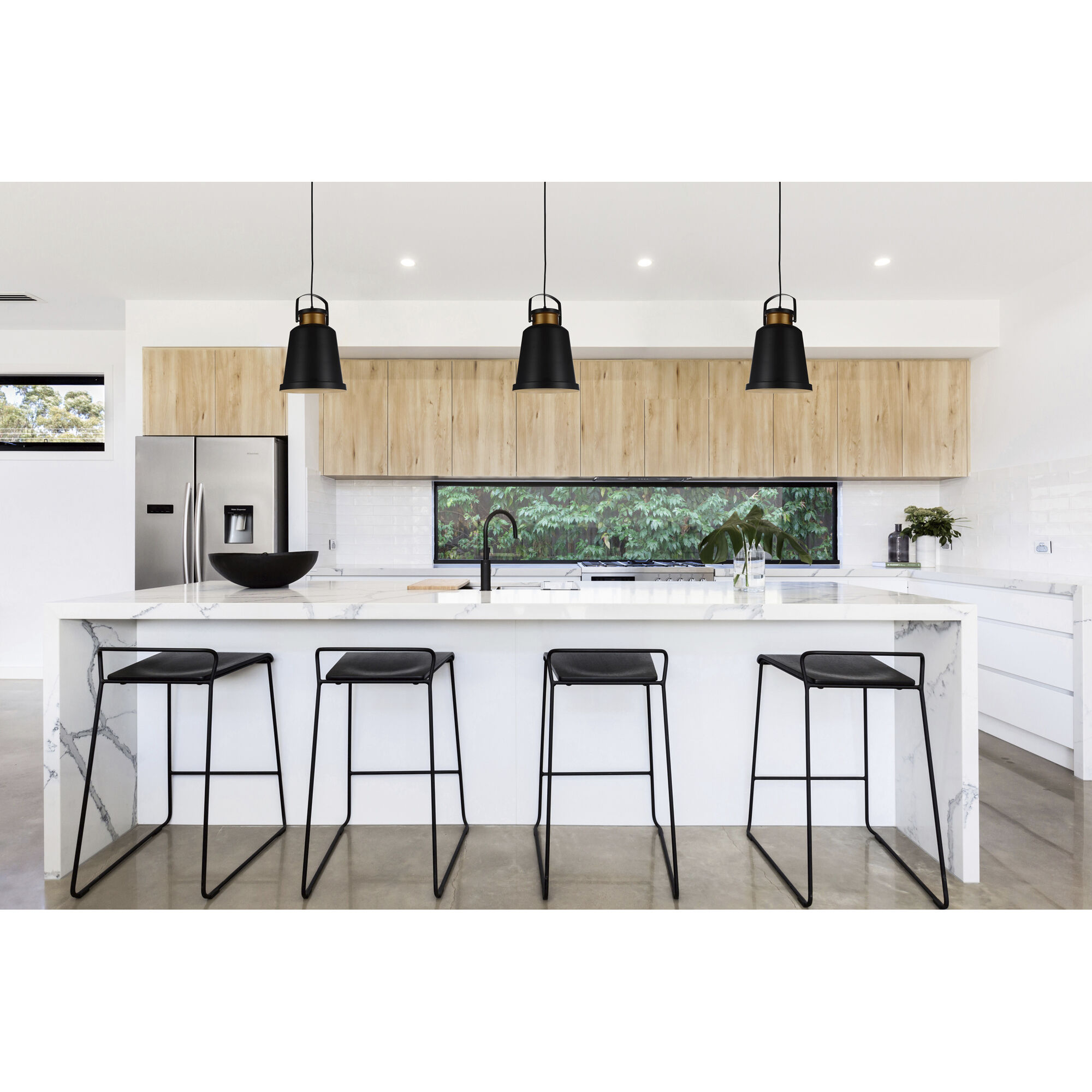 Elisa 1 Light 10 inch Black Down Pendant Ceiling Light