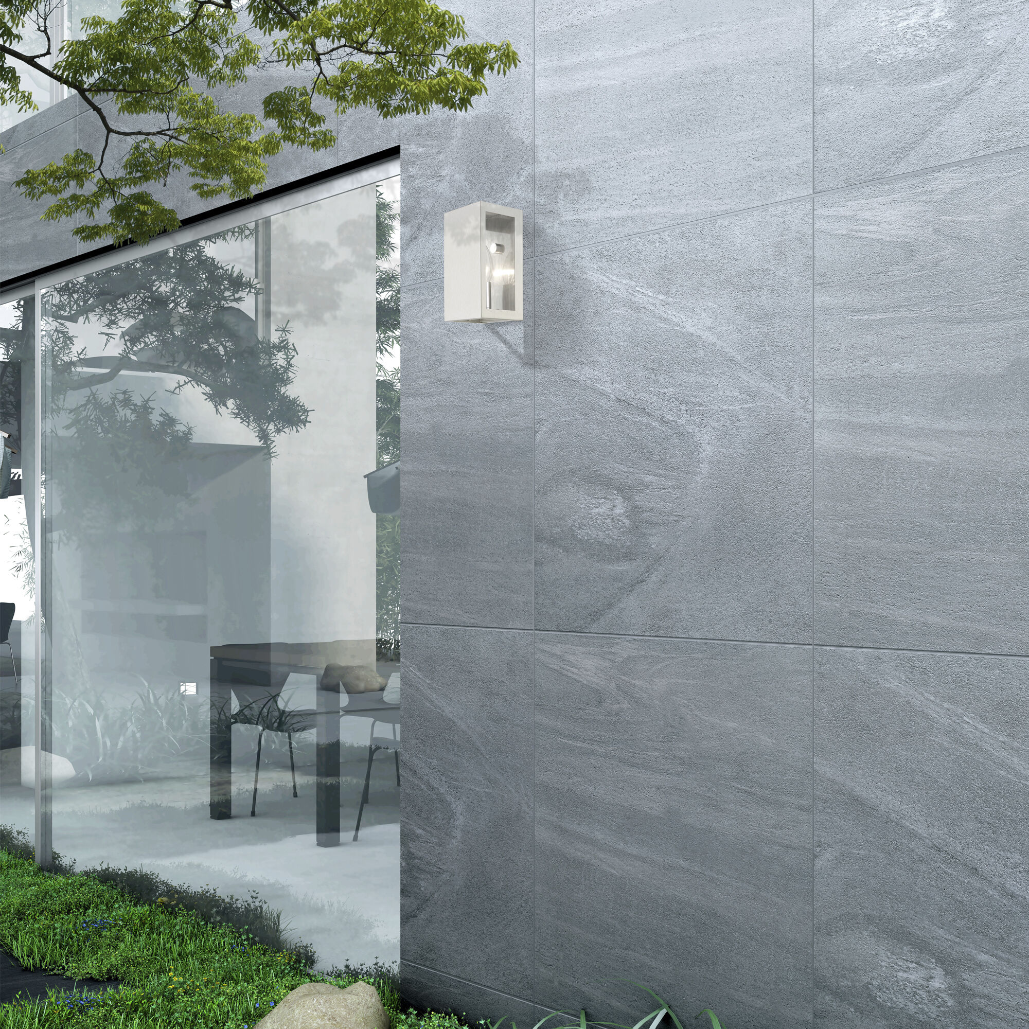 Winfield 1 Light 9 inch Brushed Nickel Outdoor Small Sconce, Small