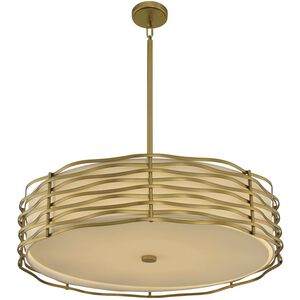 Paloma LED 31 inch Vintage Brass Pendant Ceiling Light