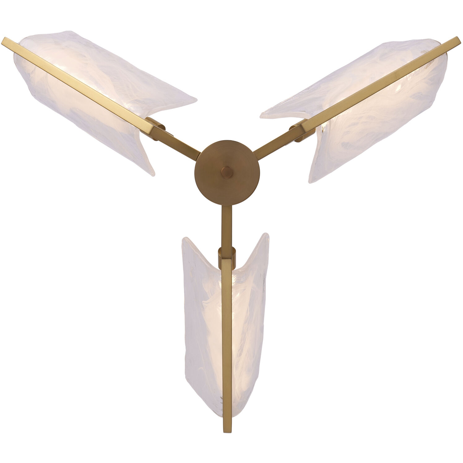 Mingle 3 Light 31.25 inch Satin Brass Chandelier Ceiling Light