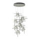 Tura 9 Light 29.6 inch Sterling Pendant Ceiling Light, Round