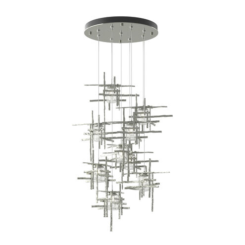Tura 9 Light 29.6 inch Sterling Pendant Ceiling Light, Round