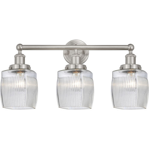 Colton 3 Light 24 inch Brushed Satin Nickel Bath Vanity Light Wall Light