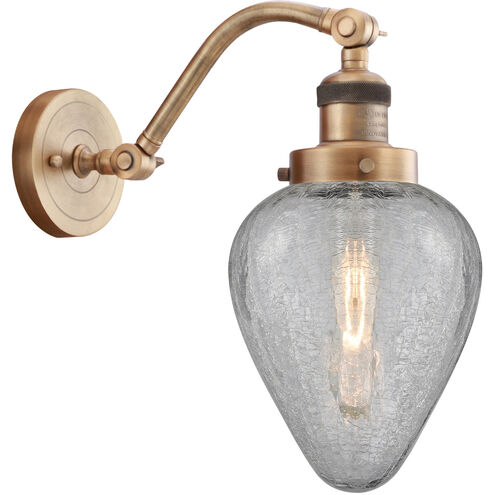 Franklin Restoration Geneseo 1 Light 7 inch Brushed Brass Sconce Wall Light, Franklin Restoration