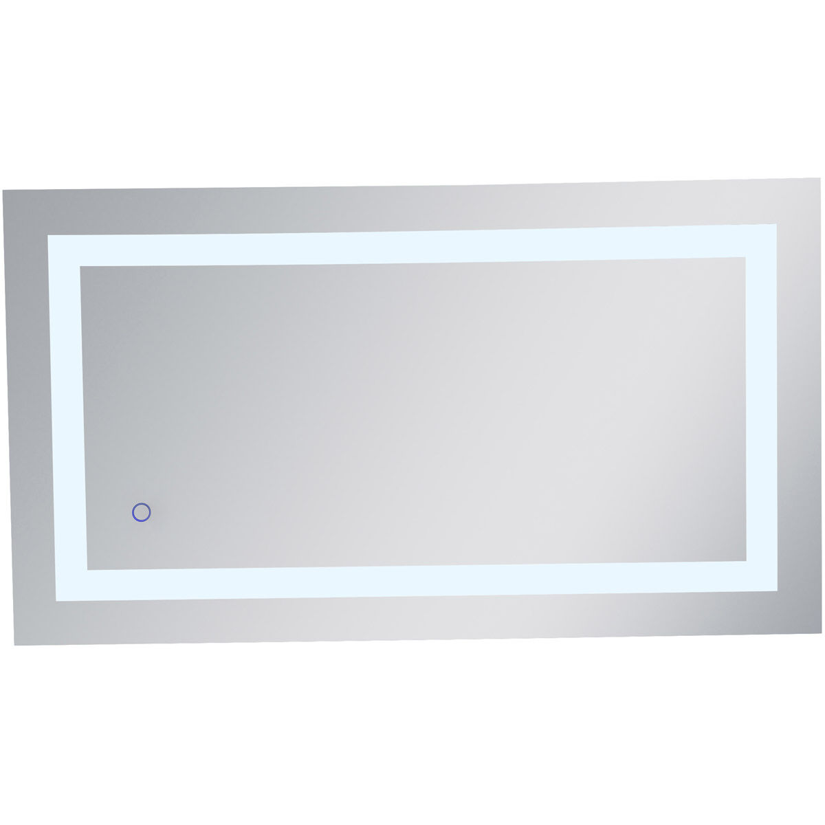 Helios 36 X 20 inch Silver Lighted Wall Mirror