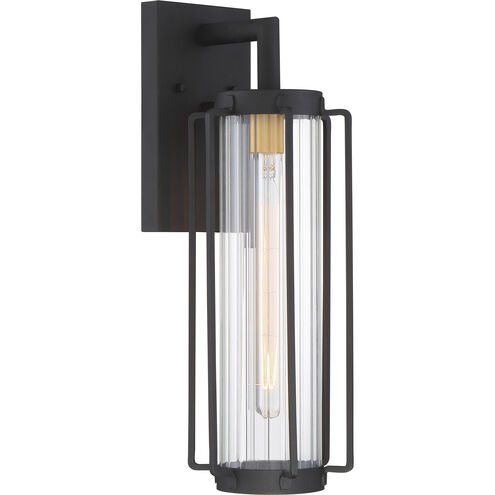 Avonlea 1 Light 19 inch Coal/Gold Outdoor Wall Light, Great Outdoors