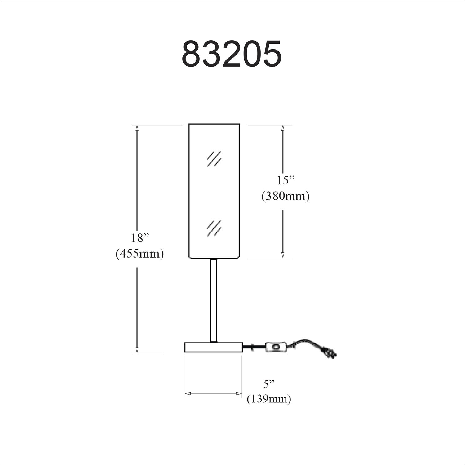 Paza 18 inch 100.00 watt Matte Black with White Decorative Table Lamp Portable Light