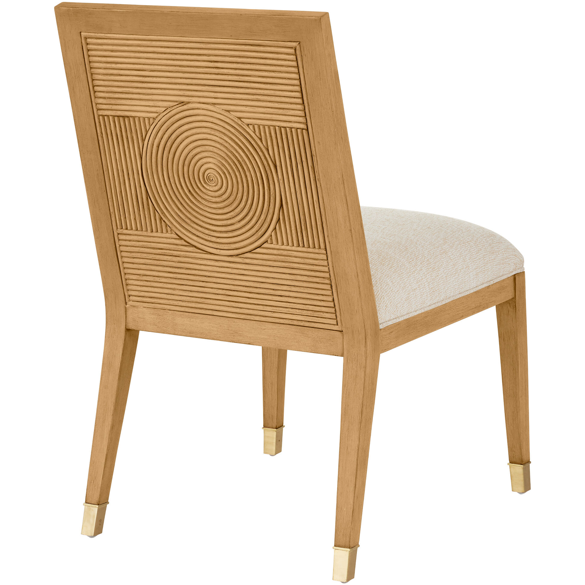 Santos Sea Sand/UV Liller Malt/Satin Brass Side Chair