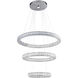 Canada LED 31.5 inch Chrome Chandelier Ceiling Light