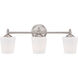 Darcy 3 Light 25 inch Brushed Nickel Bath Bar Wall Light
