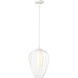 Savanti 1 Light 12 inch Textured White Pendant Ceiling Light