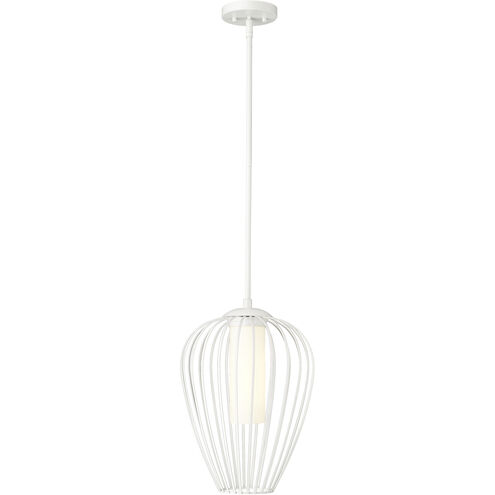 Savanti 1 Light 12 inch Textured White Pendant Ceiling Light